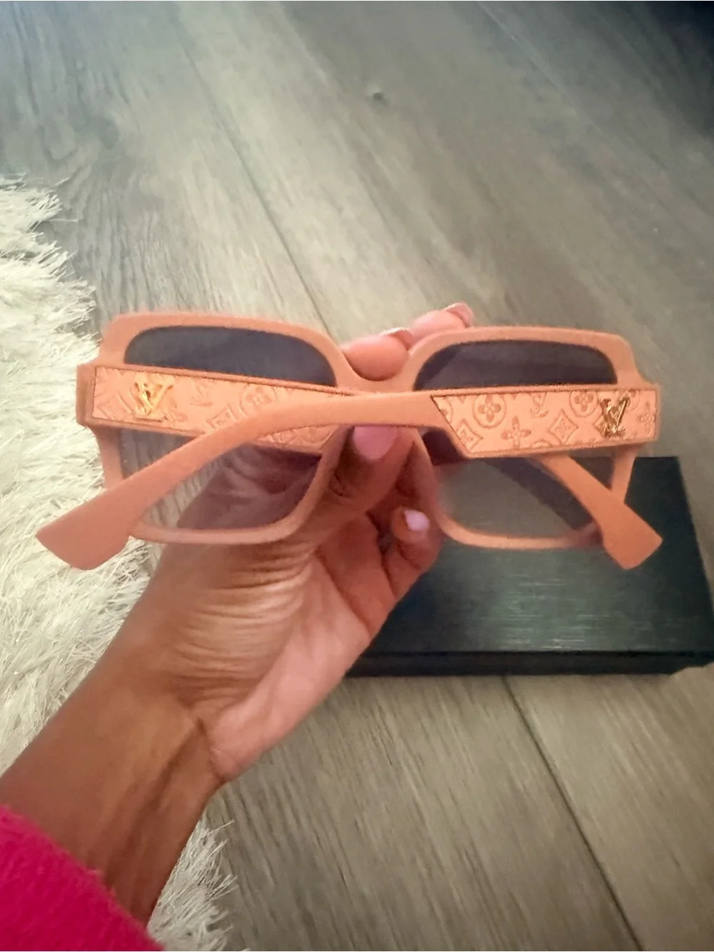Women's Oversized Coral Square Sunglasses - Unbranded